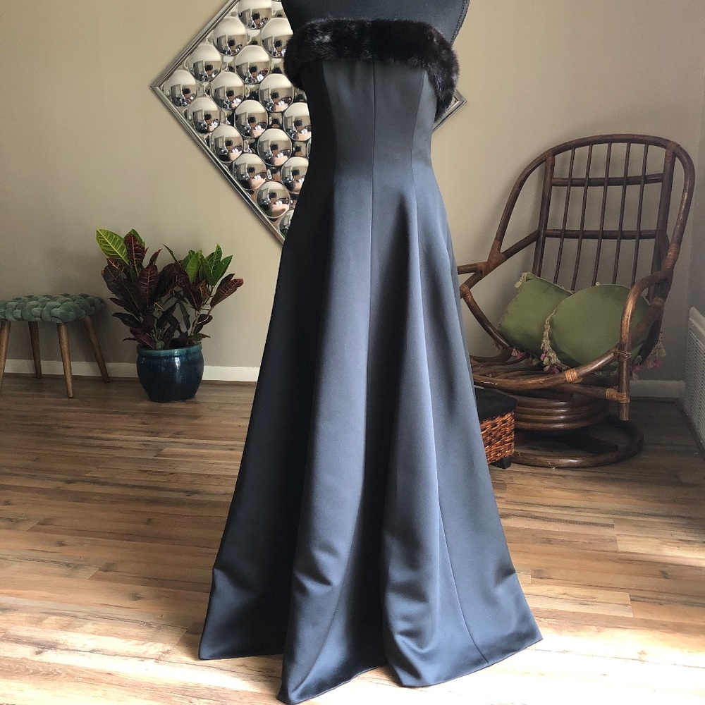 Vintage Victor Costa for Nahdree Strapless Gown 4 - Picture 1 of 10